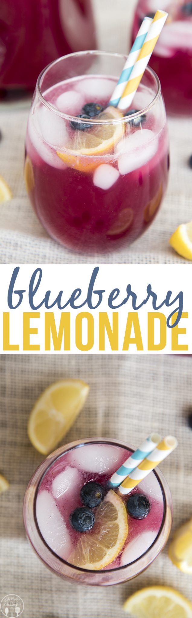 Title card for blueberry lemonade.