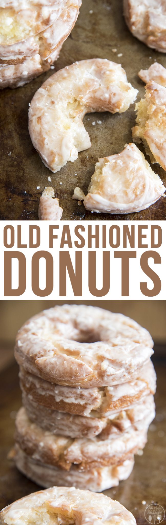 Title card of old fashioned donuts.