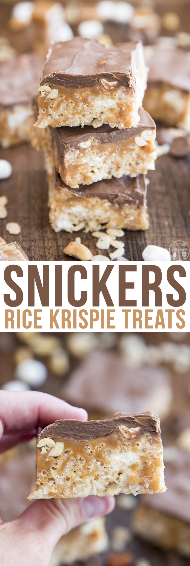 Snickers Rice Krispie Treats – Like Mother, Like Daughter