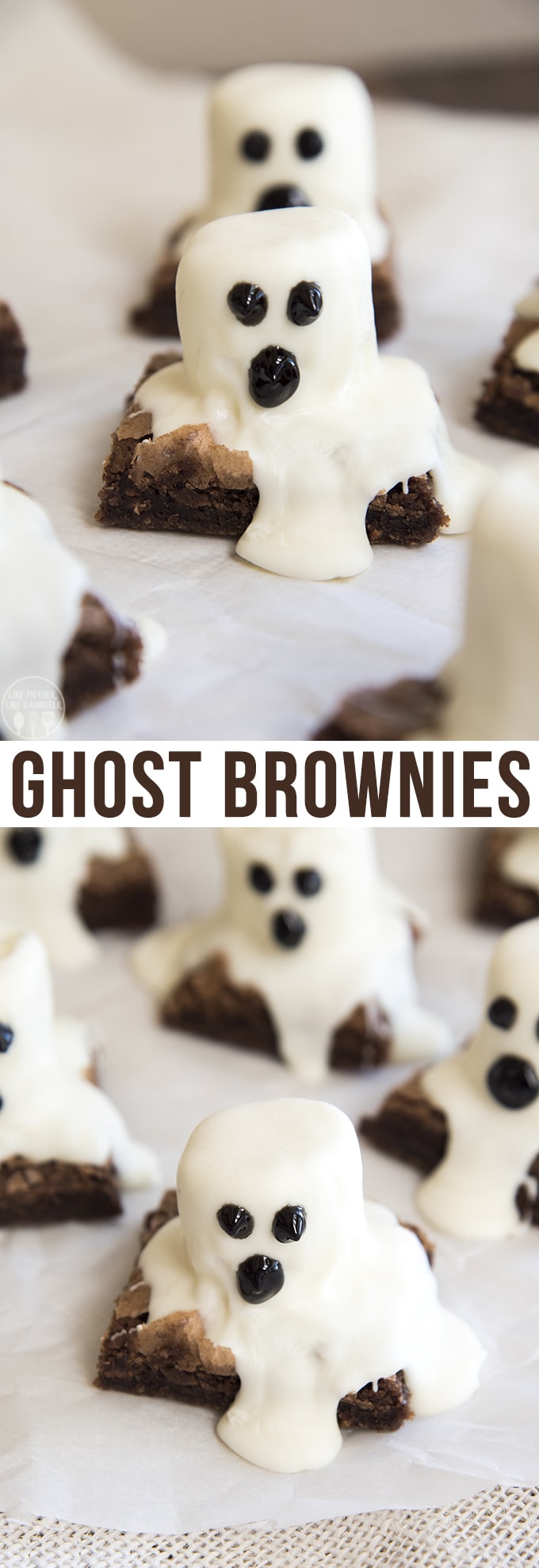 Title card of displaying text reading ghost brownies.