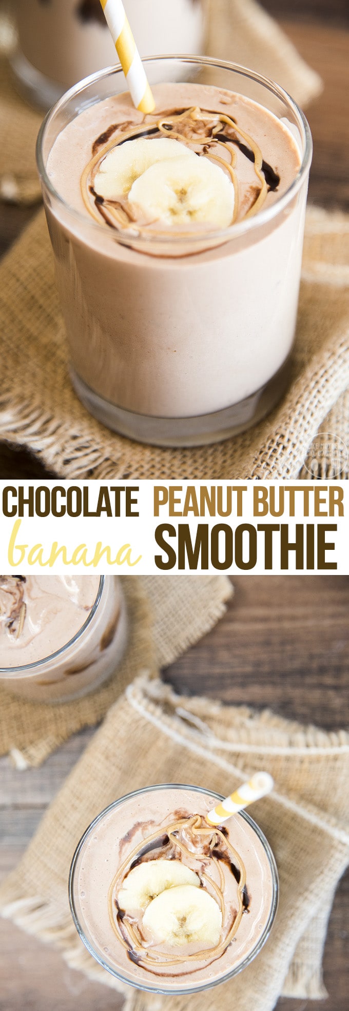 Chocolate Peanut Butter Banana Smoothie – Like Mother, Like Daughter