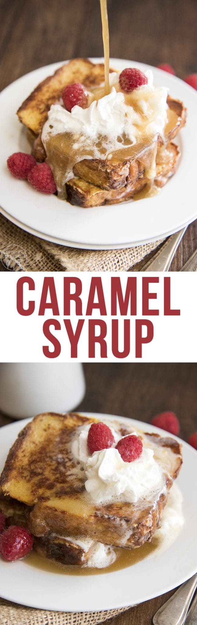 This caramel syrup is the best syrup to serve all over french toast, pancakes or waffles. Its so good, you'll be licking your plate clean!