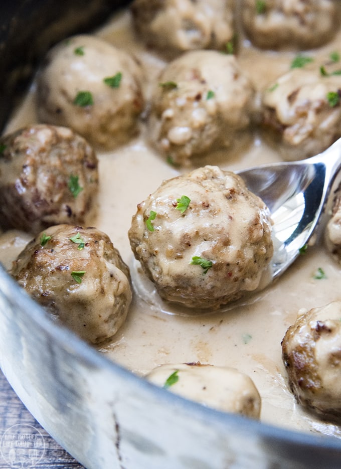 Easy Swedish Meatballs Like Mother, Like Daughter