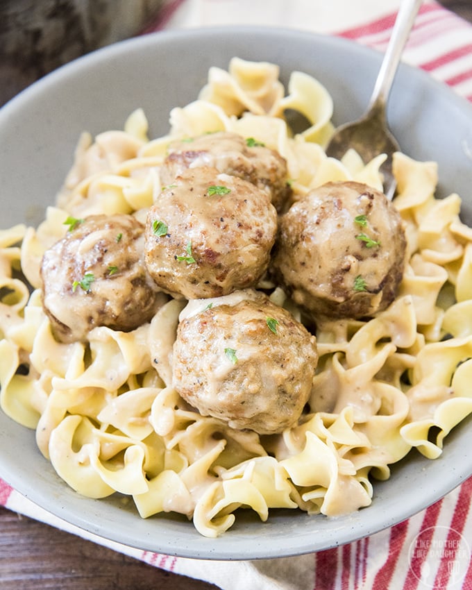 Easy Swedish Meatballs Like Mother, Like Daughter