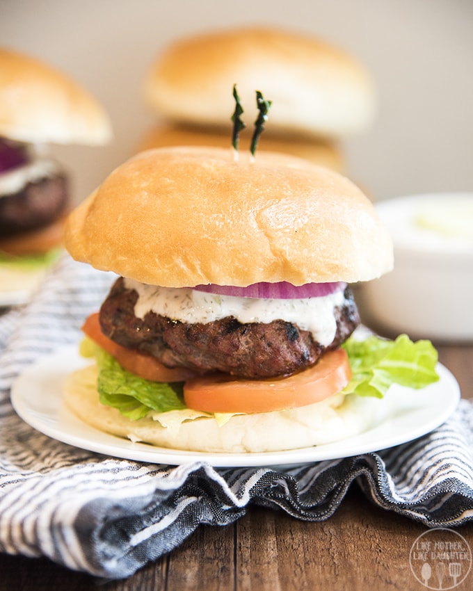 Greek Gyro Lamb Burgers – Like Mother, Like Daughter