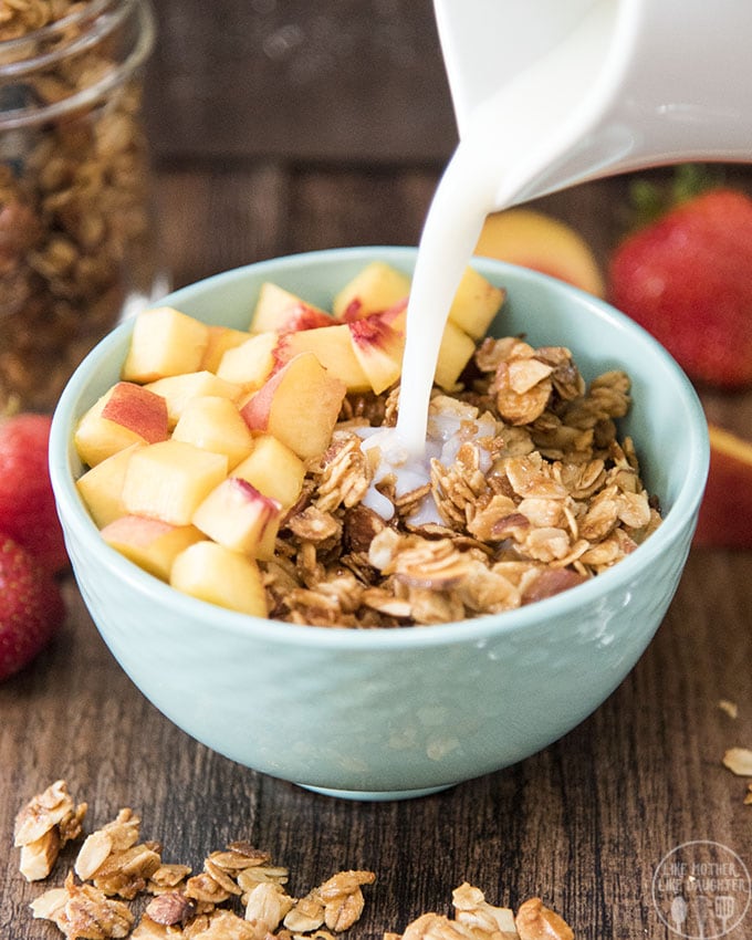 Coconut almond granola is a perfect breakfast or snack! Its delicious sweet, crunchy granola, bursting full of flavor.
