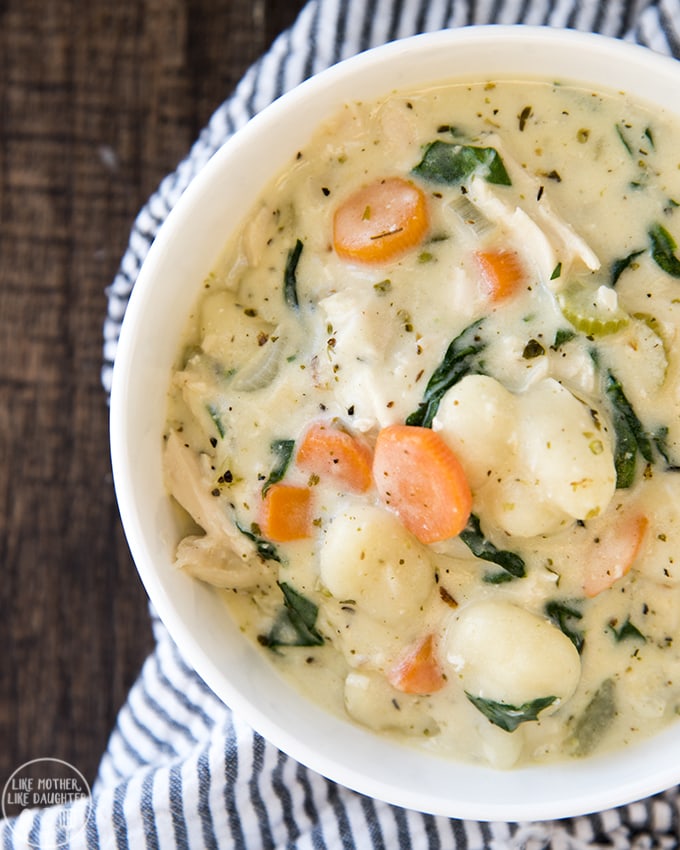 Creamy Chicken Gnocchi Soup – Like Mother, Like Daughter