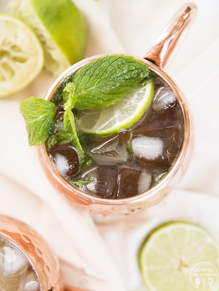 New Year's Eve Cocktails Moscow Mule Alcohol Free