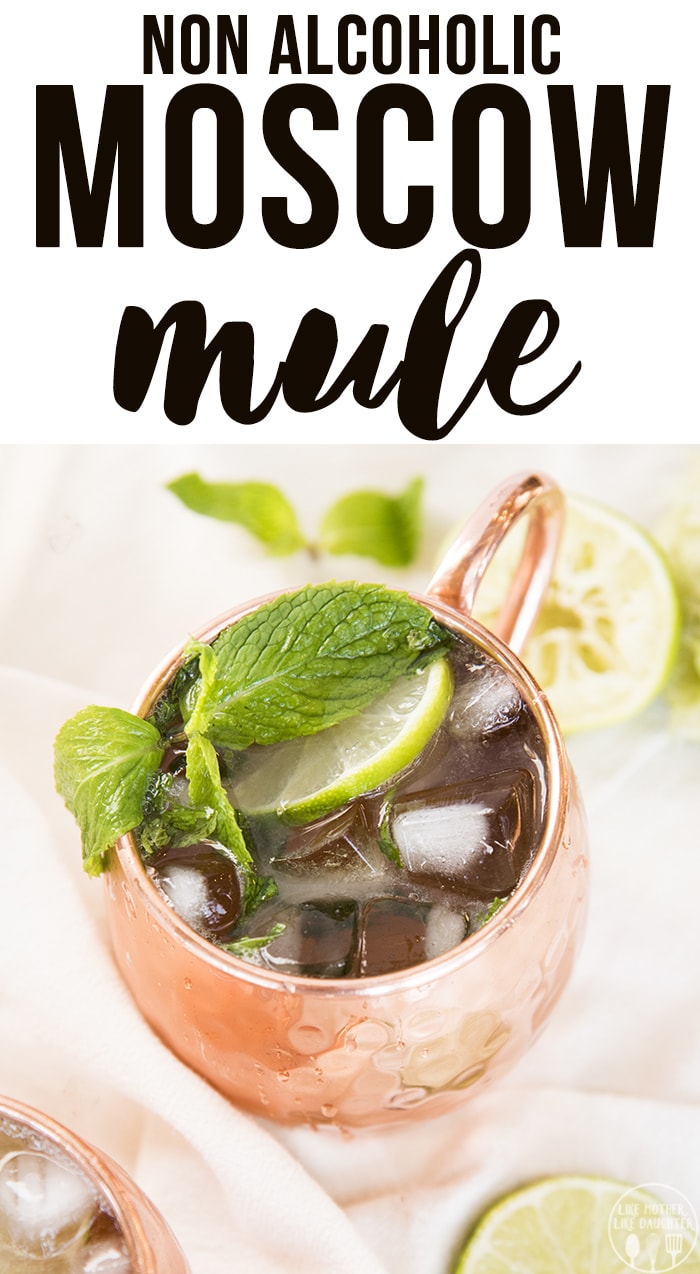 Non Alcoholic Moscow Mule is the perfect spicy and refreshing mocktail, perfect for a hot summer night or a winter holiday party!
