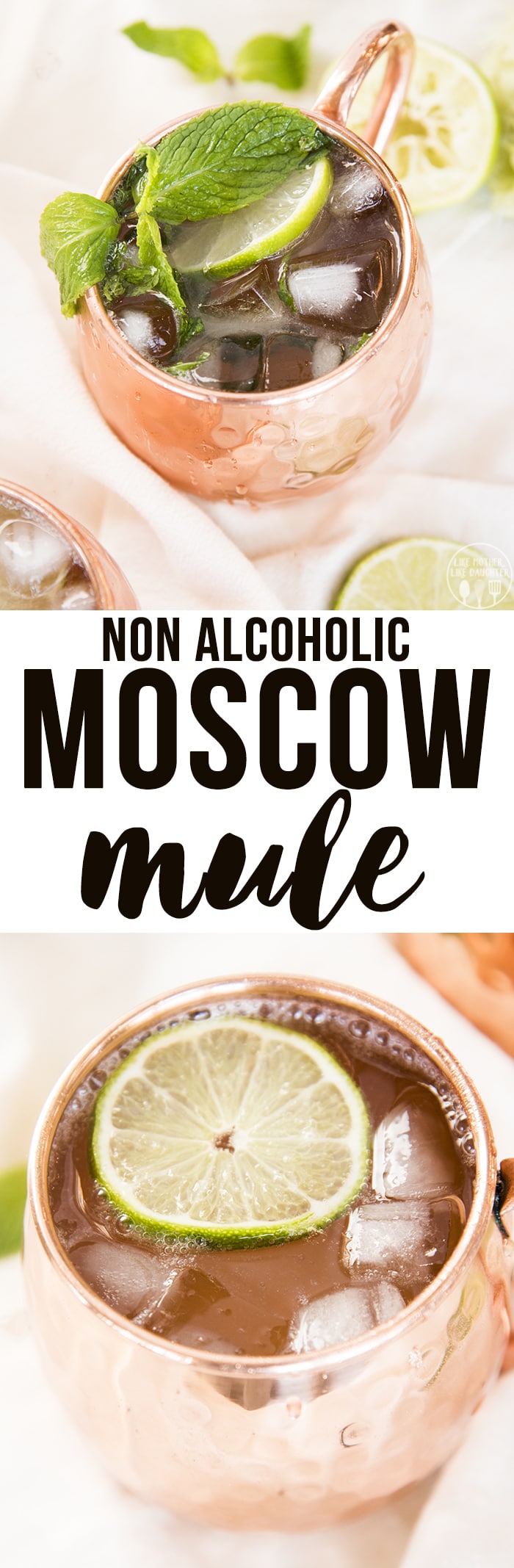 Non Alcoholic Moscow Mule is the perfect spicy and refreshing mocktail, perfect for a hot summer night or a winter holiday party!