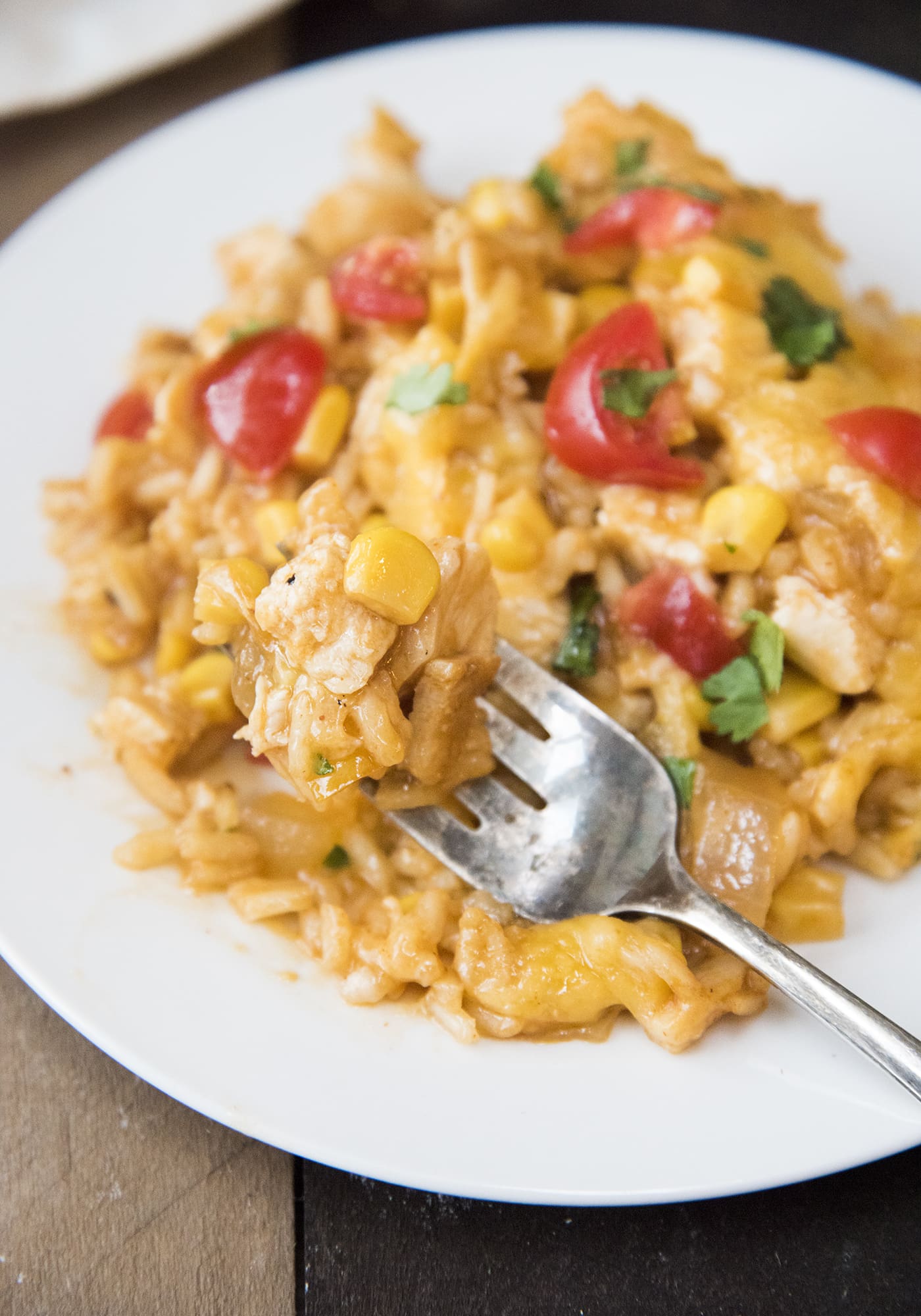 Enchilada Chicken Rice Casserole