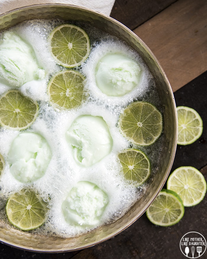 Lime Sherbet Punch with sprite