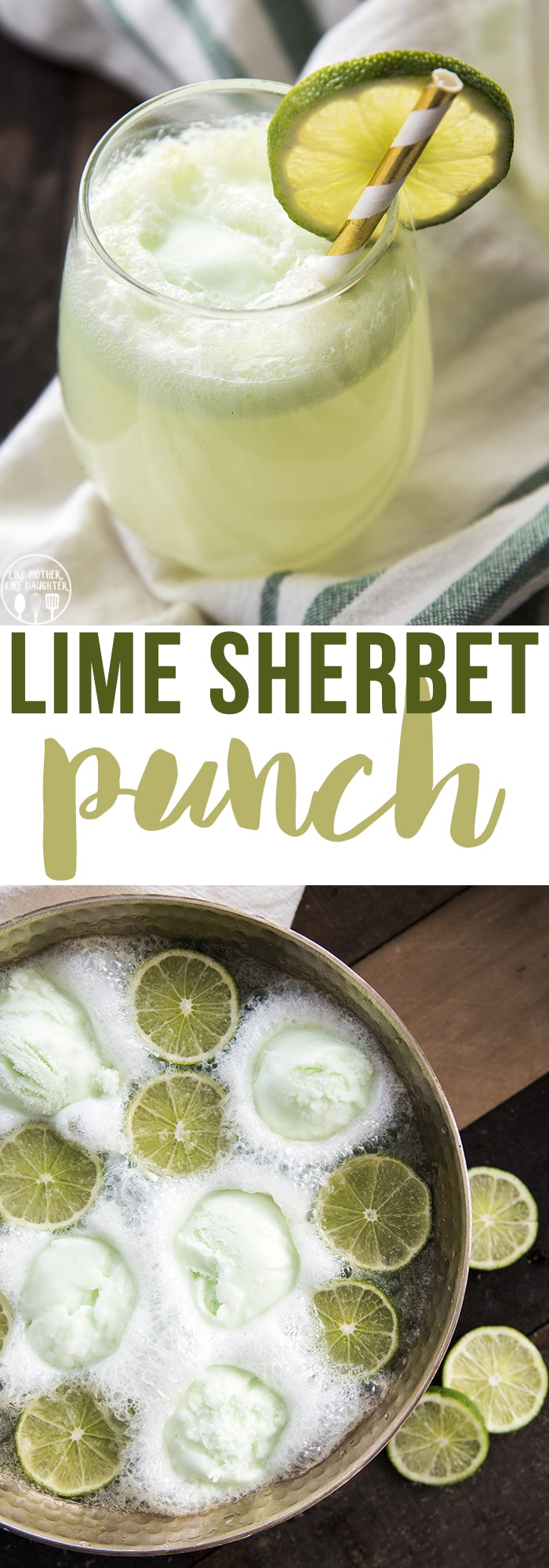 Lime Sherbet punch is a delicious and fun 3 ingredient drink that is perfect for any holiday, or party!