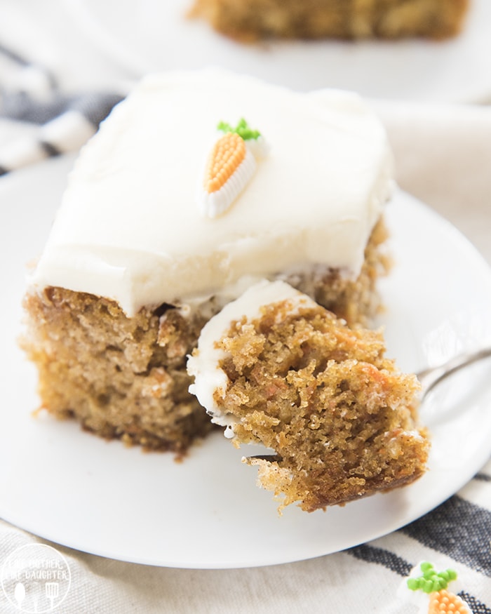 Carrot cake made in a 9x13 pan