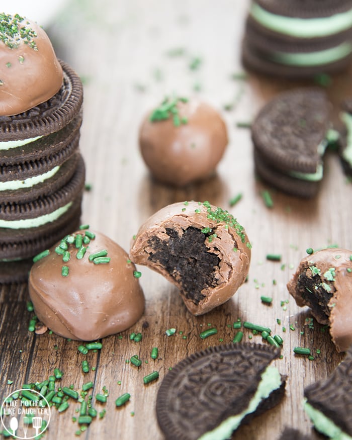 Mint Oreo Truffles – Like Mother, Like Daughter