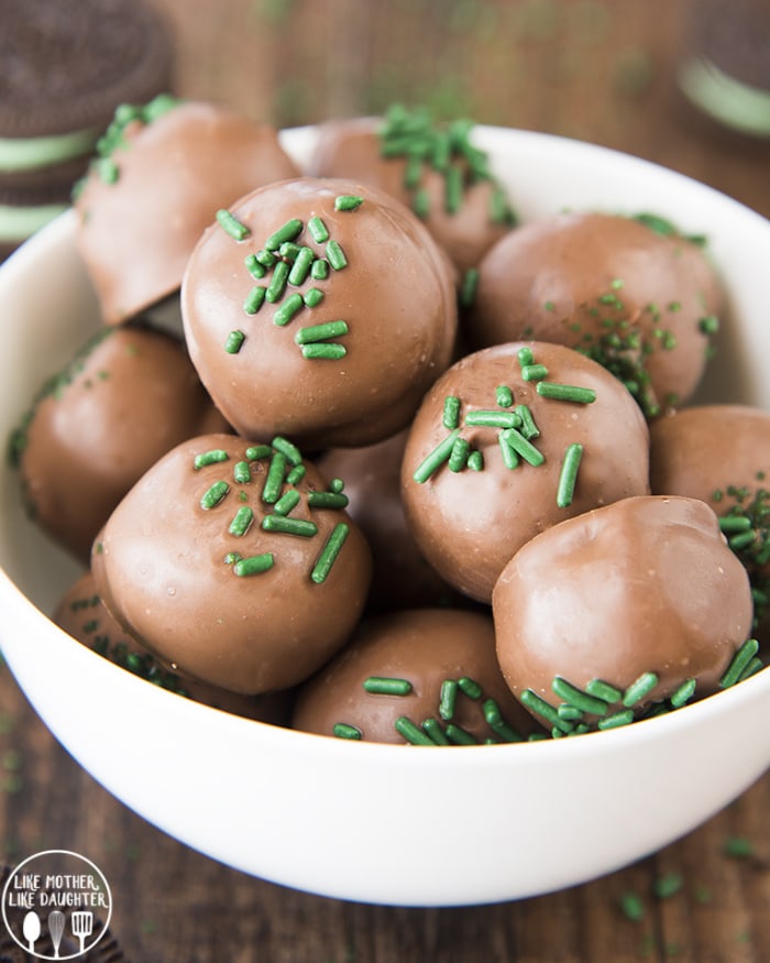 Mint Oreo Truffles – Like Mother, Like Daughter