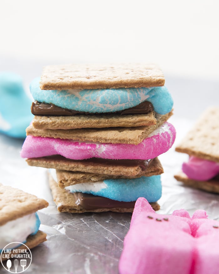 S'mores made with peeps