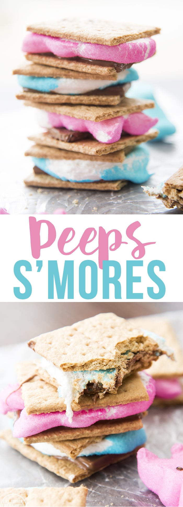 Peeps smores are a fun indoor s'more made with Peeps instead of traditional marshmallows!