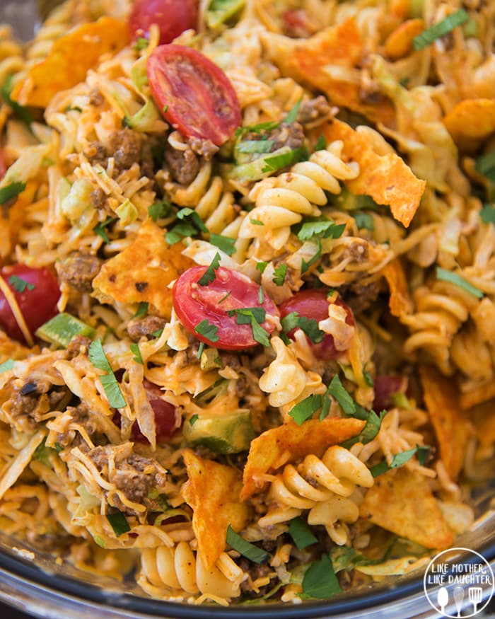 Taco Pasta Salad – Like Mother, Like Daughter