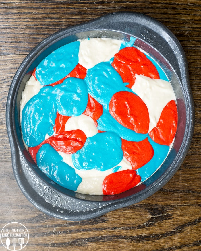Red white Blue Cake