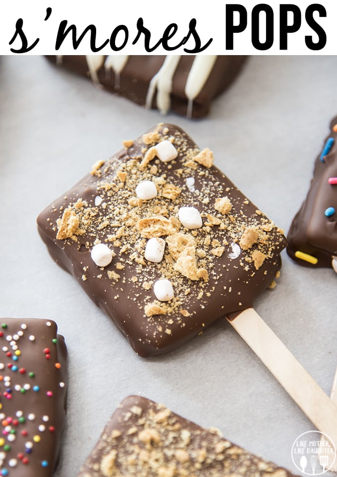 A graham cracker covered in chocolate and topped with graham cracker crumbs. 