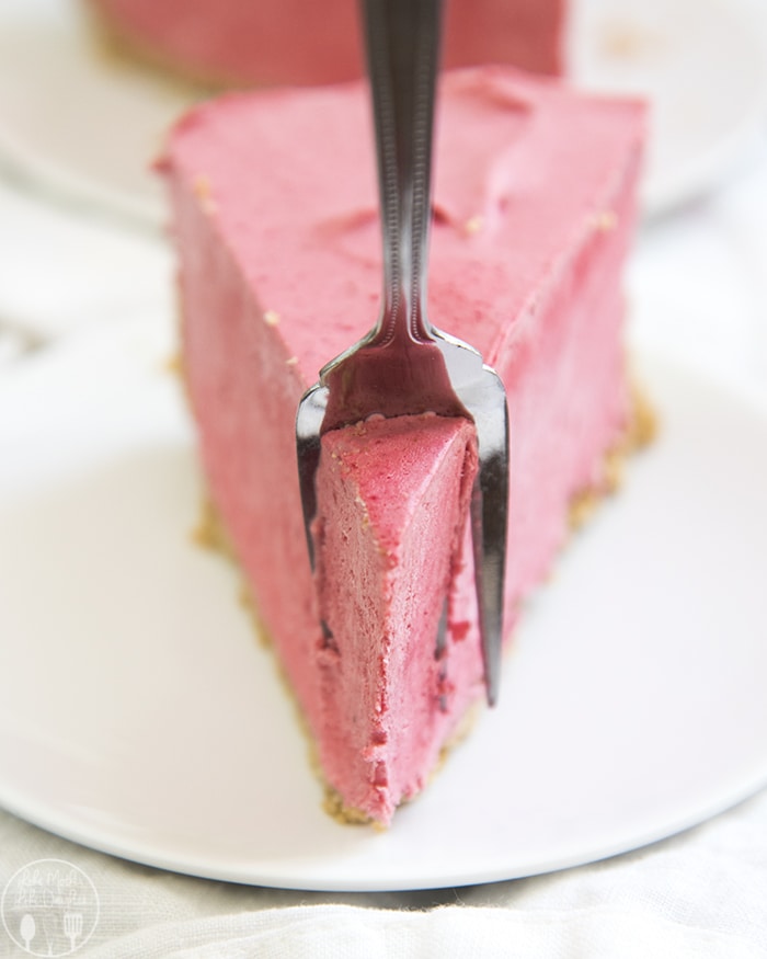 Frozen Raspberries and Cream Pie