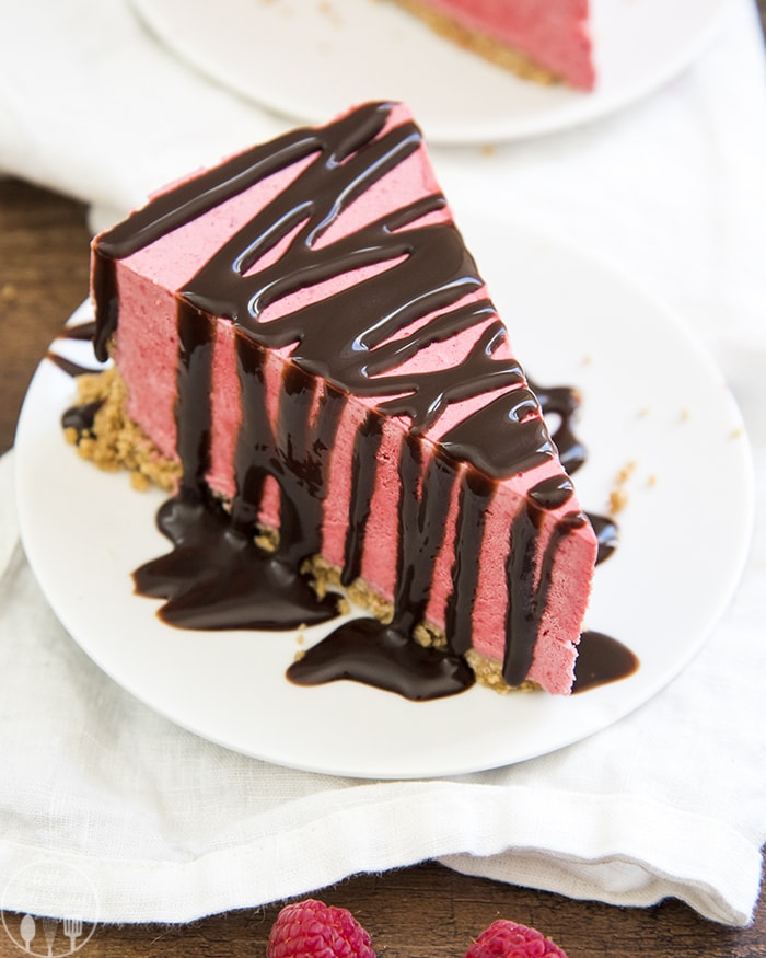Frozen Raspberry Pie is the ultimate summer dessert