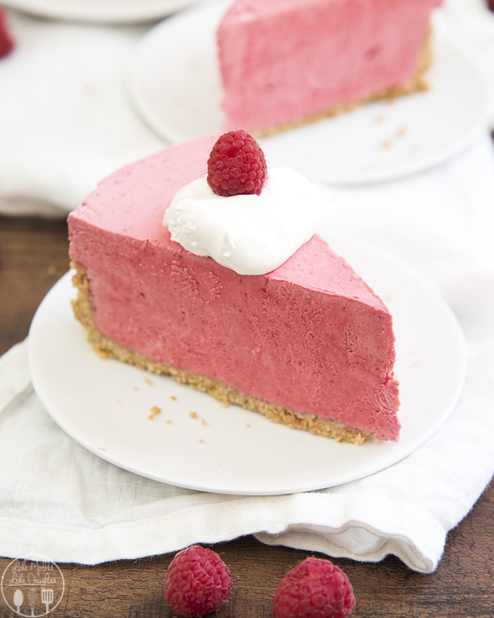 Dive into this frozen raspberry pie