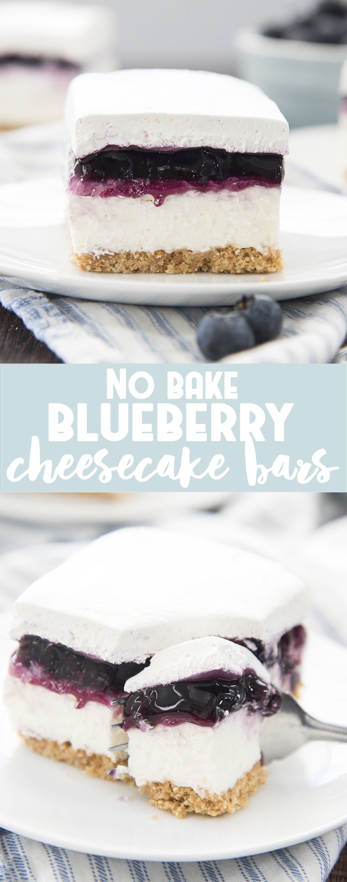 No Bake Blueberry Cheesecake Bars – Like Mother, Like Daughter