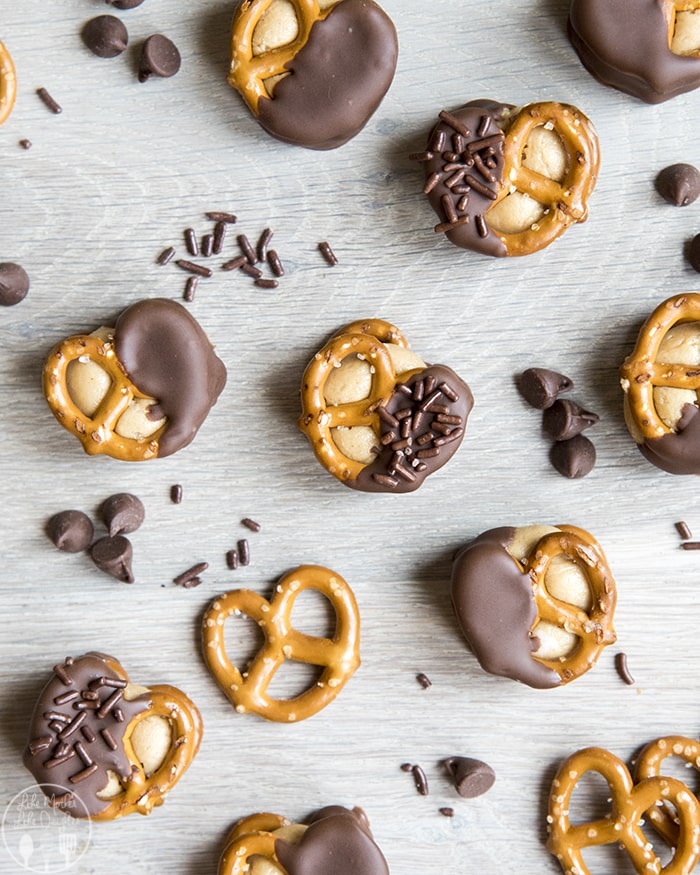 Peanut Butter Buckeye Pretzel Bites
