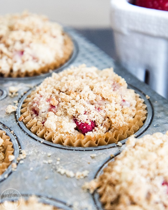 Raspberry Crumb Muffins