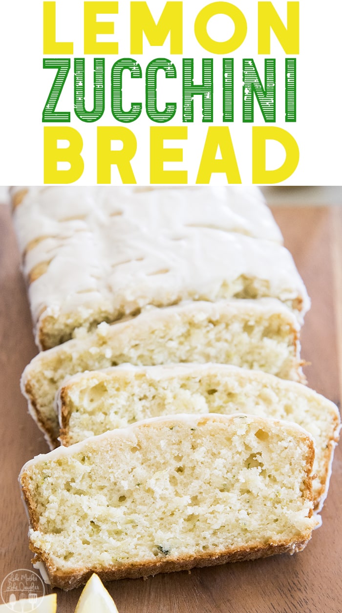 Lemon Zucchini Bread is the perfect twist on traditional zucchini bread with a light citrus taste throughout and topped with a sweet lemon glaze!