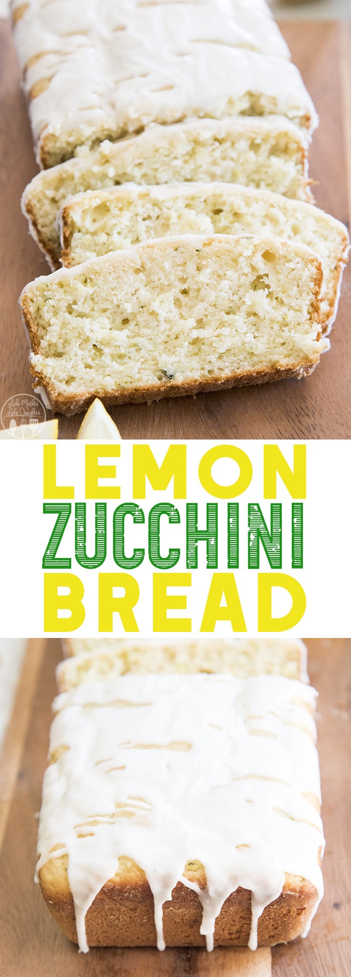 Lemon Zucchini Bread is the perfect twist on traditional zucchini bread with a light citrus taste throughout and topped with a sweet lemon glaze!