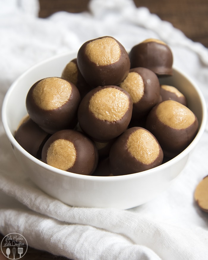 Peanut Butter Balls Dipped in Chocolate