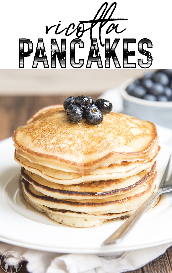 Ricotta pancakes are perfectly light, moist, and fluffy, and so smooth they melt in your mouth. Perfect for breakfast or brunch!