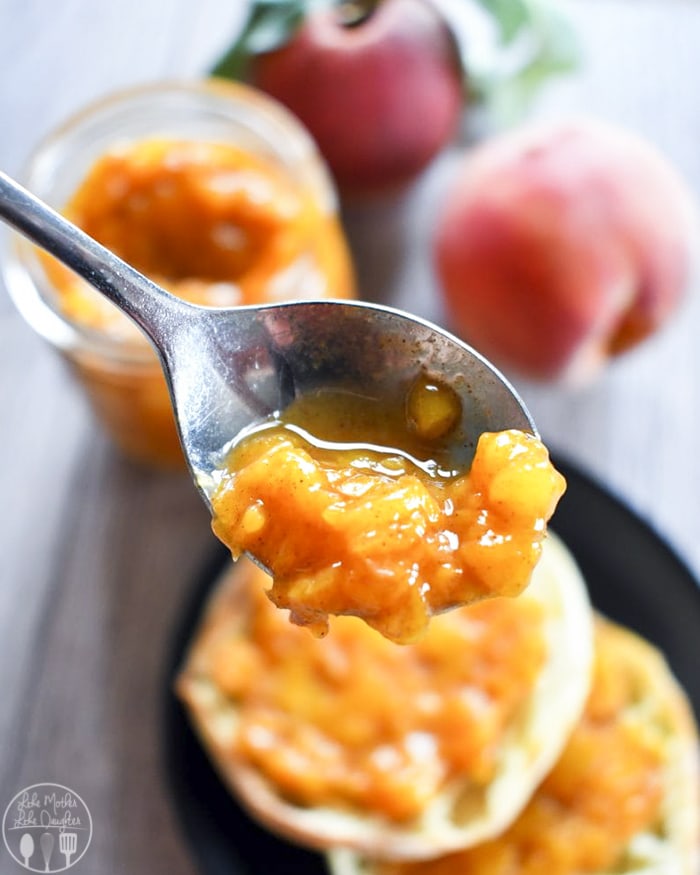Roasted Peach Jam with Fresh Peaches