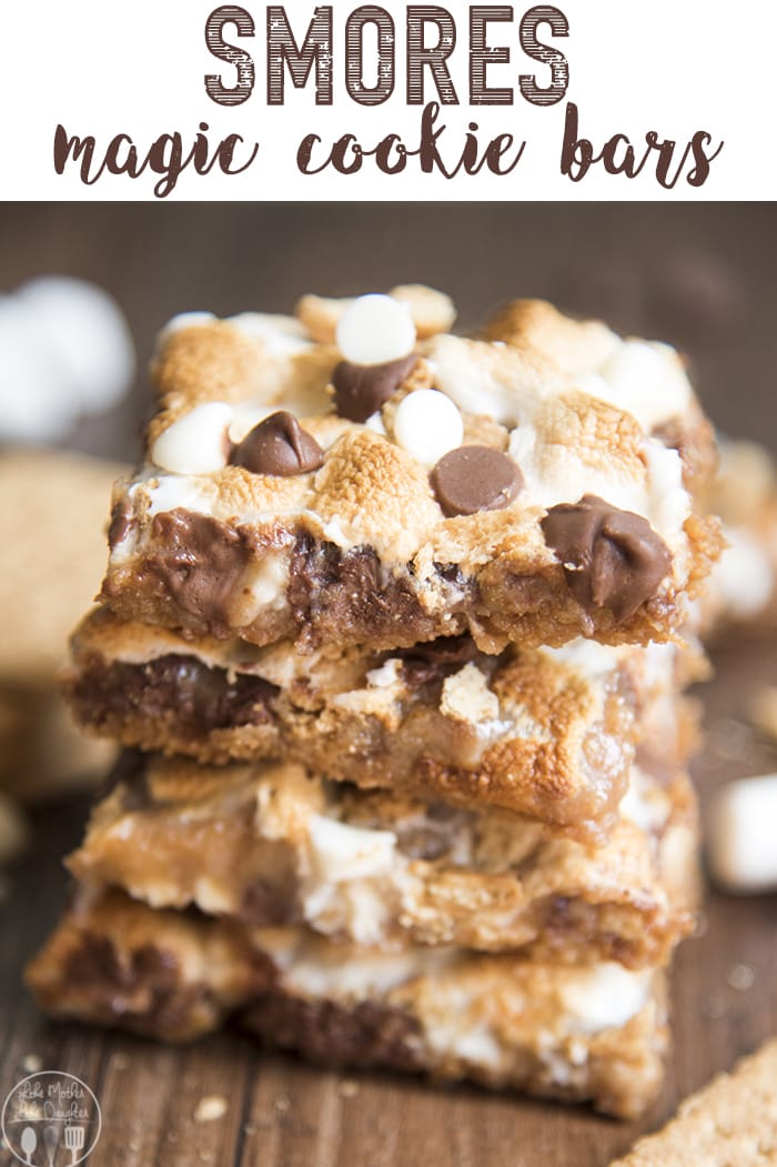 S'mores Magic Cookie Bars are gooey magic bars with a s'mores twist. They've got all the flavors of a toasty s'more without the fire!