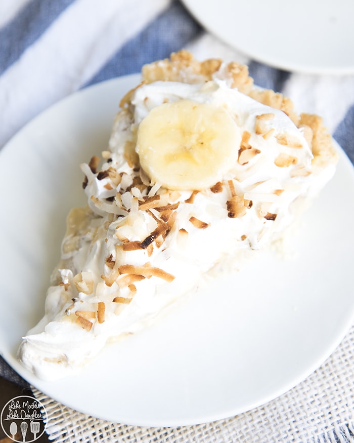 Banana Coconut Cream Pie perfect for Thanksgiving