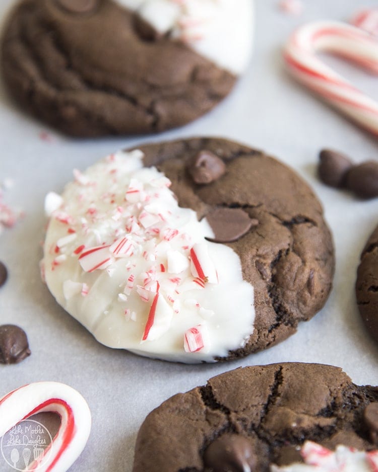 Peppermint Chocolate Chip Cookies