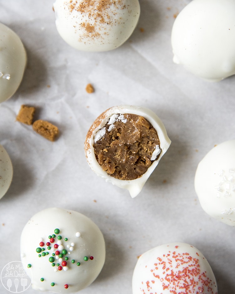 Ginger Bread Truffles made with gingersnap cookies
