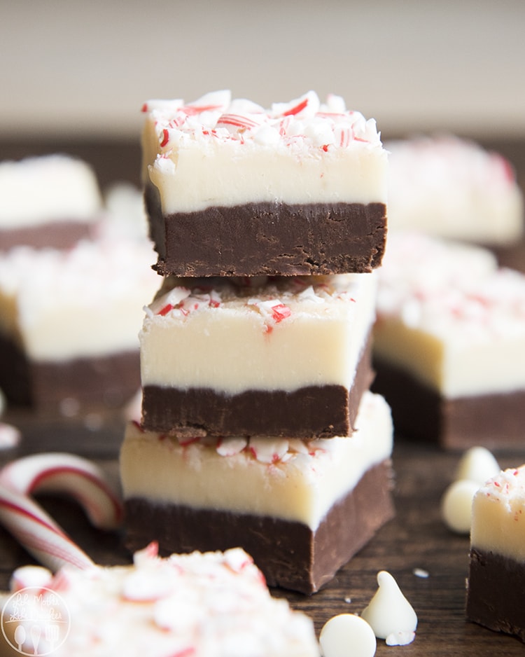 Peppermint Barj Fudge