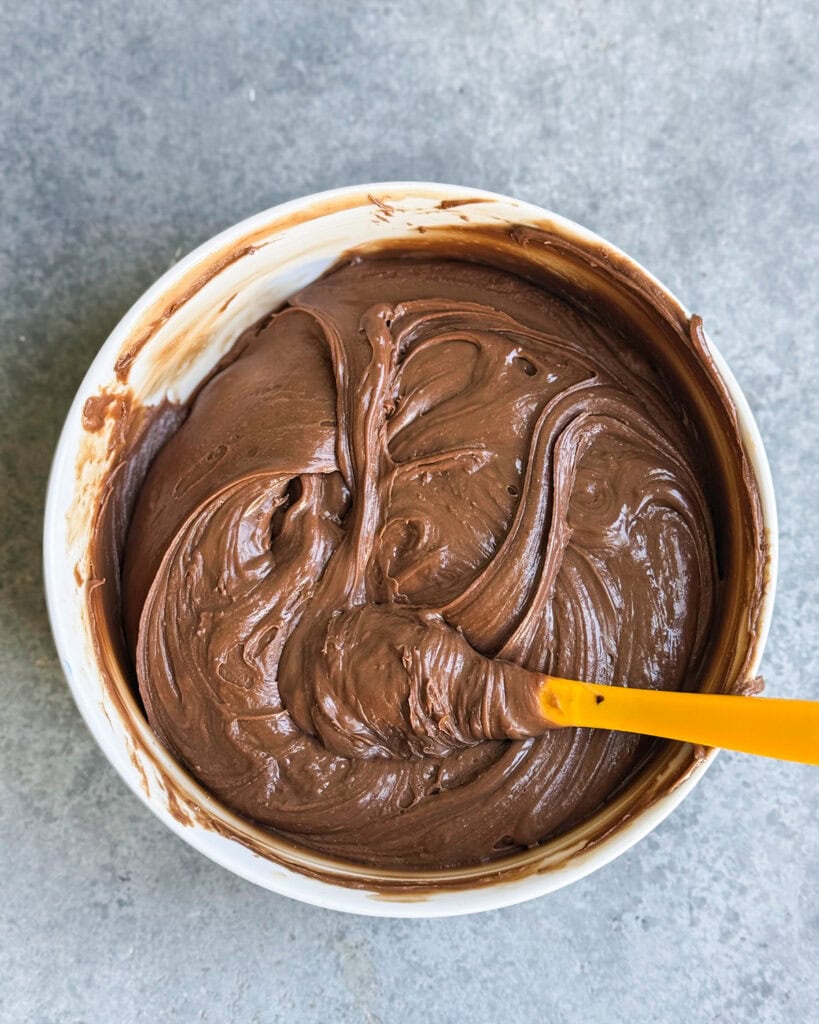 A bowl of microwave fudge.