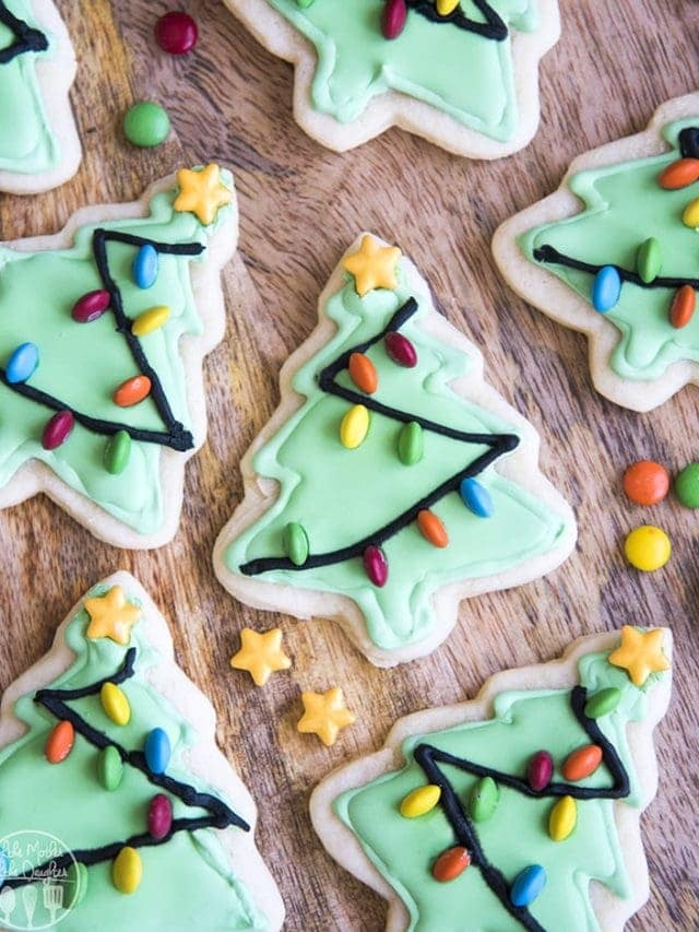 Christmas Tree Sugar Cookies – Like Mother, Like Daughter