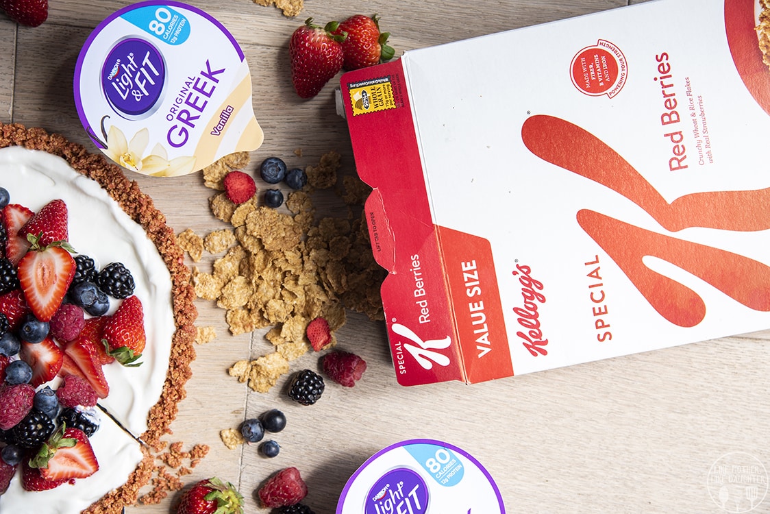 A box of Special K with berries cereal. 