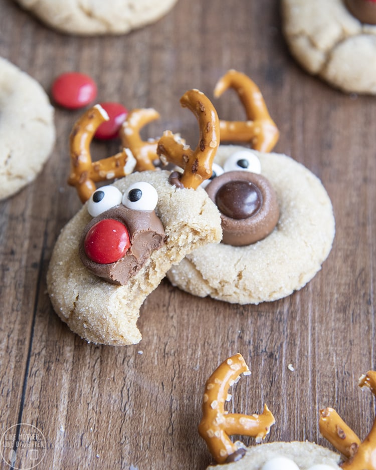 Reindeer Peanut Butter Cookies