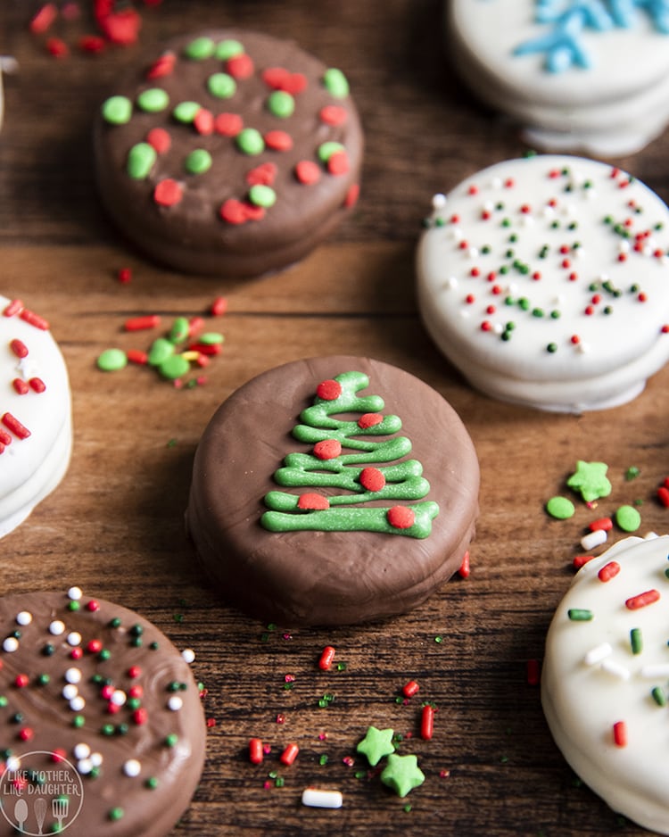 Christmas Tree Chocolate Covered Oreos