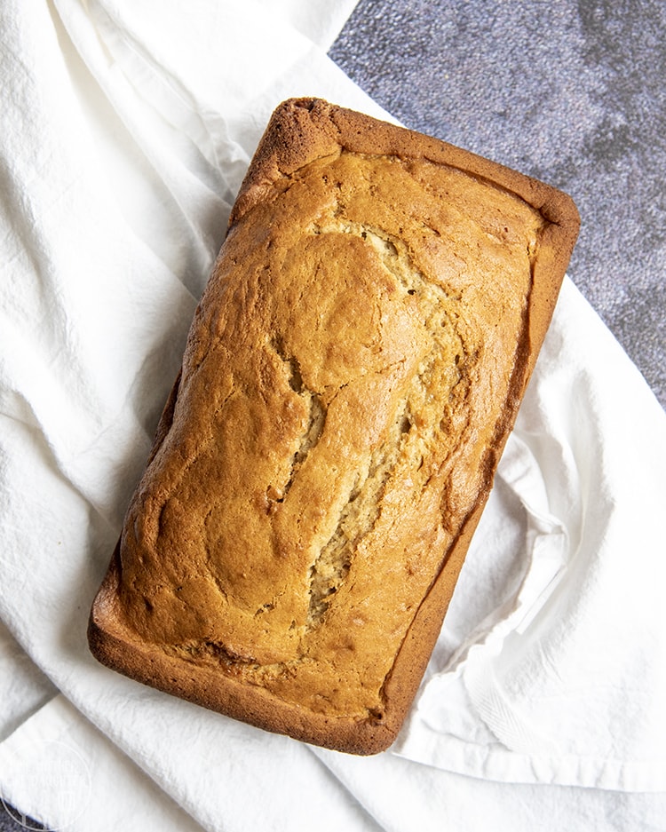 Soft thick banana bread