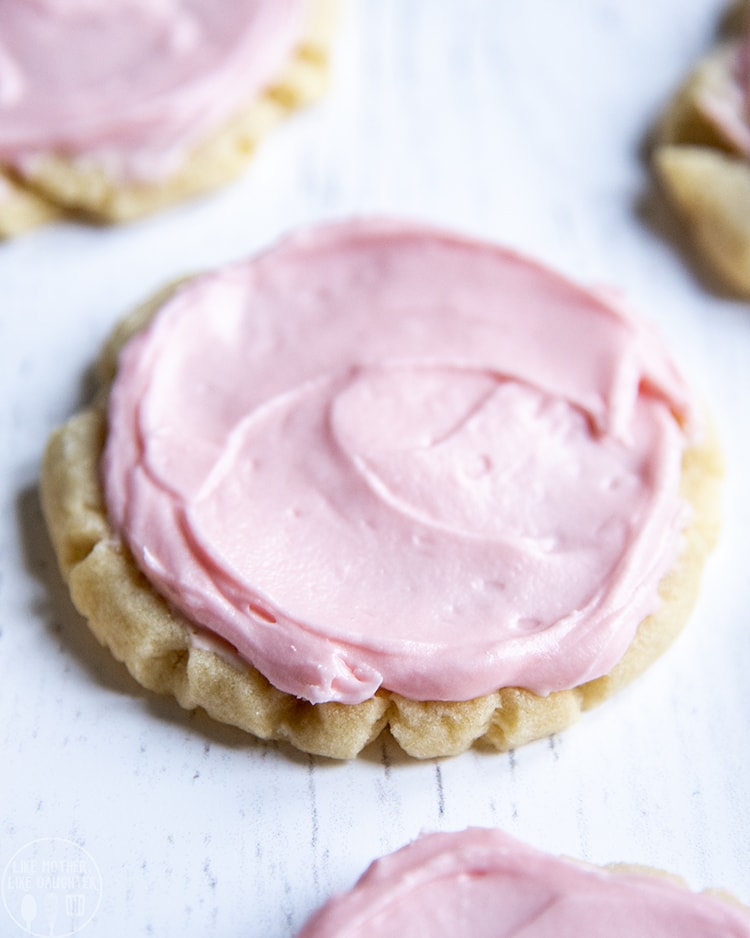 Swig Cookies are a perfect buttery sugar cookie topped with delicious pink frosting