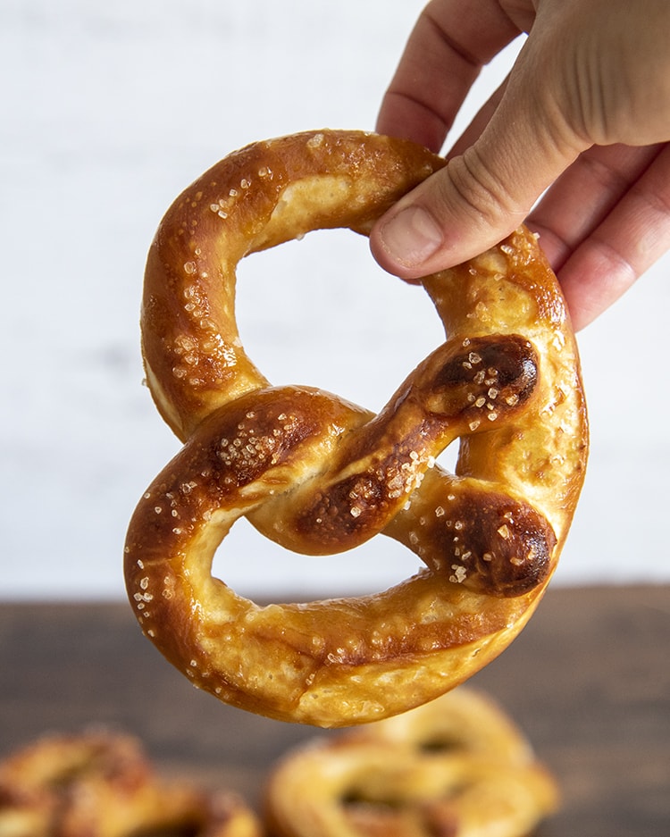 Homemade soft pretzels
