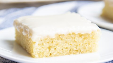 White Texas Sheet Cake Recipe For 9 x 13 Inch Pan » Hummingbird High